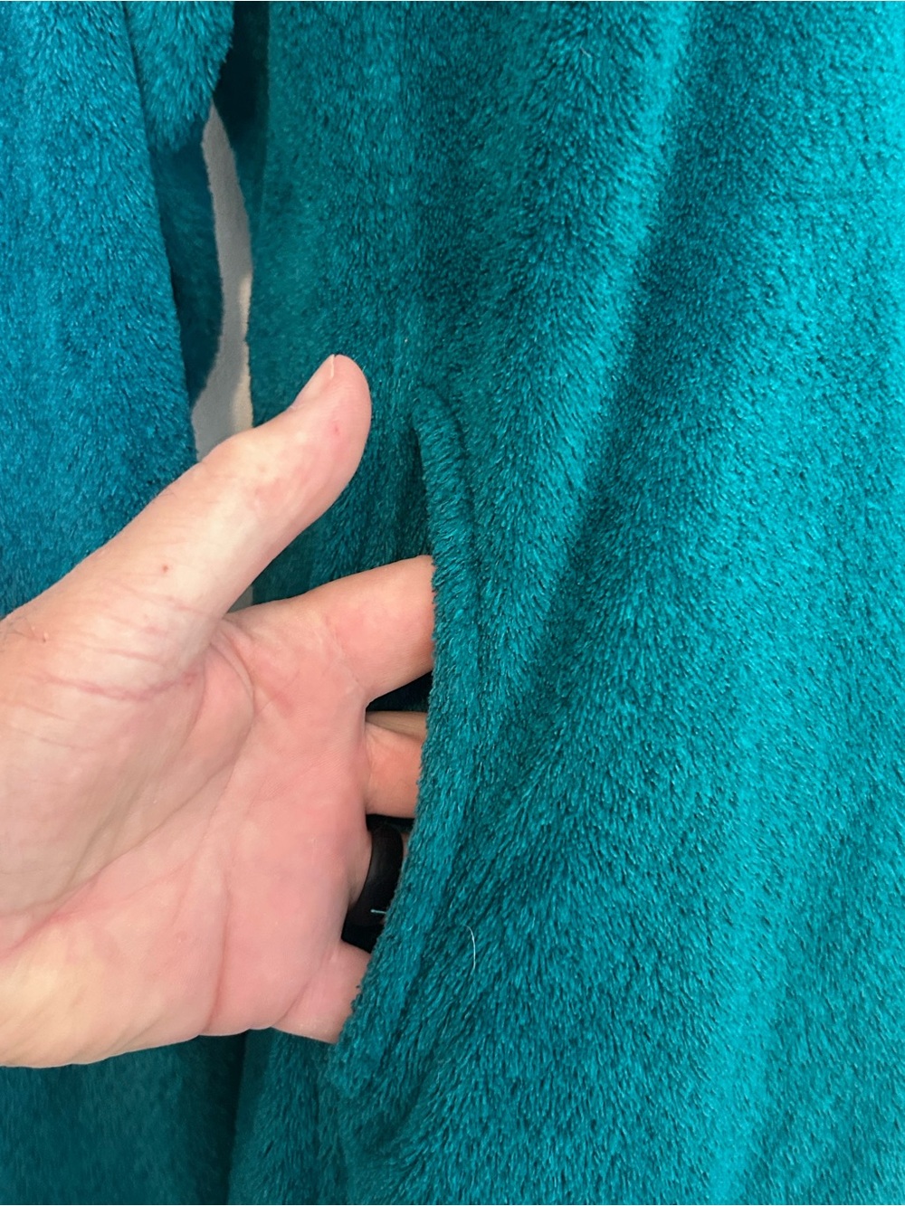 Patagonia | Teal Fleece Jacket with Aqua Chest Accent | Size Medium - Picture 3 of 6